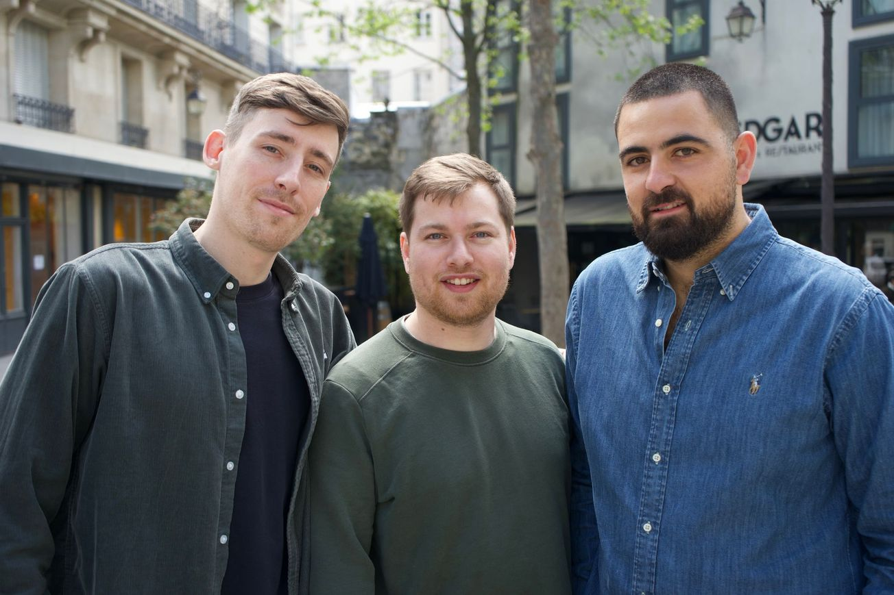 Topo.io co-founders (left to right): COO Robin Philibert, CTO Léonard Henriquez, and CEO Dan Elkaïm