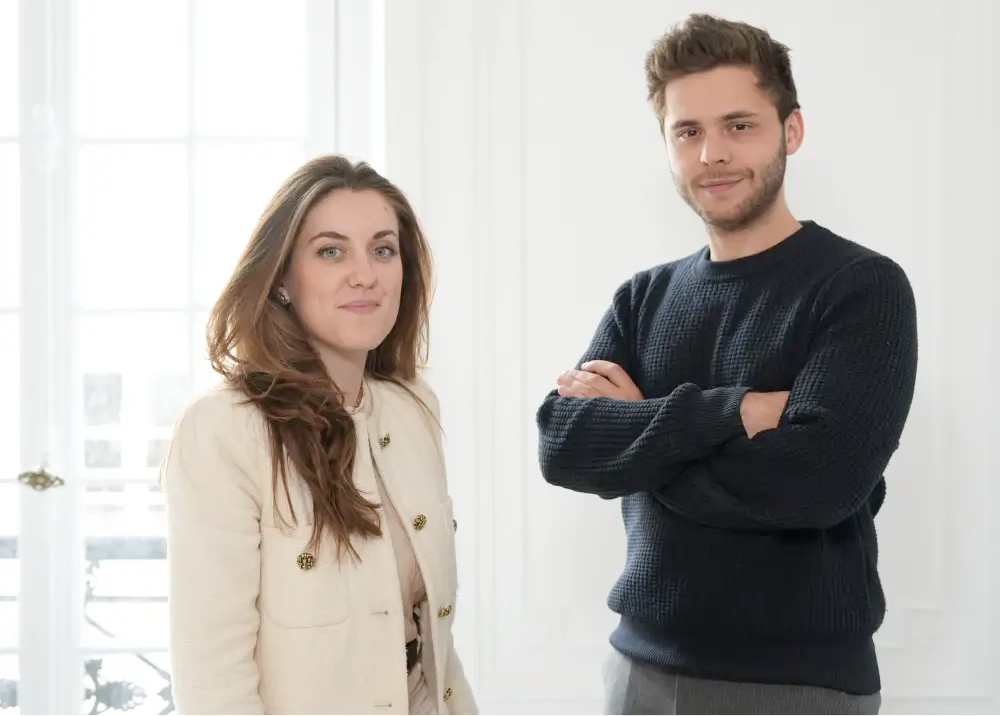 Vizzia co-founders: Katrin Dimitrova (left) and Alexandre Leboucher