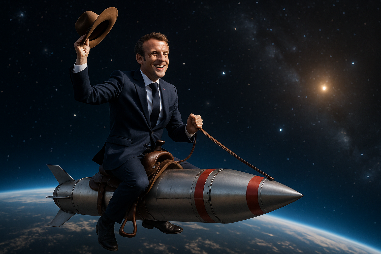🇫🇷 French Tech Wire: Galactic Sheriff Macron Wants SpaceTech Founders To Saddle Up