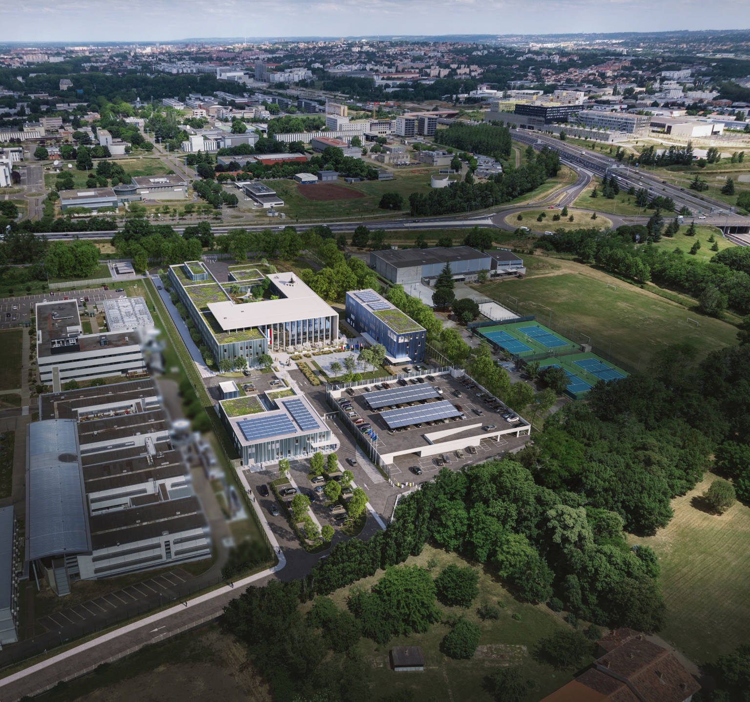 French Space Command in Toulouse. Photo by Architecture firm Groupe-6