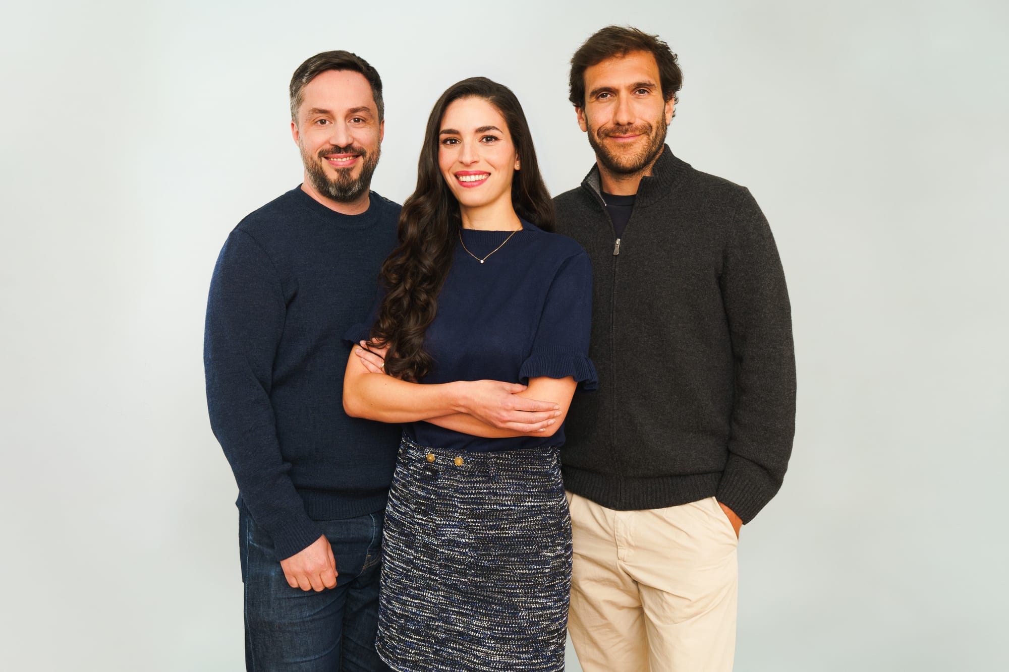 Pivot Co-founders (left to right): Romain Libeau, Estelle Giuly, and Marc-Antoine Lacroix