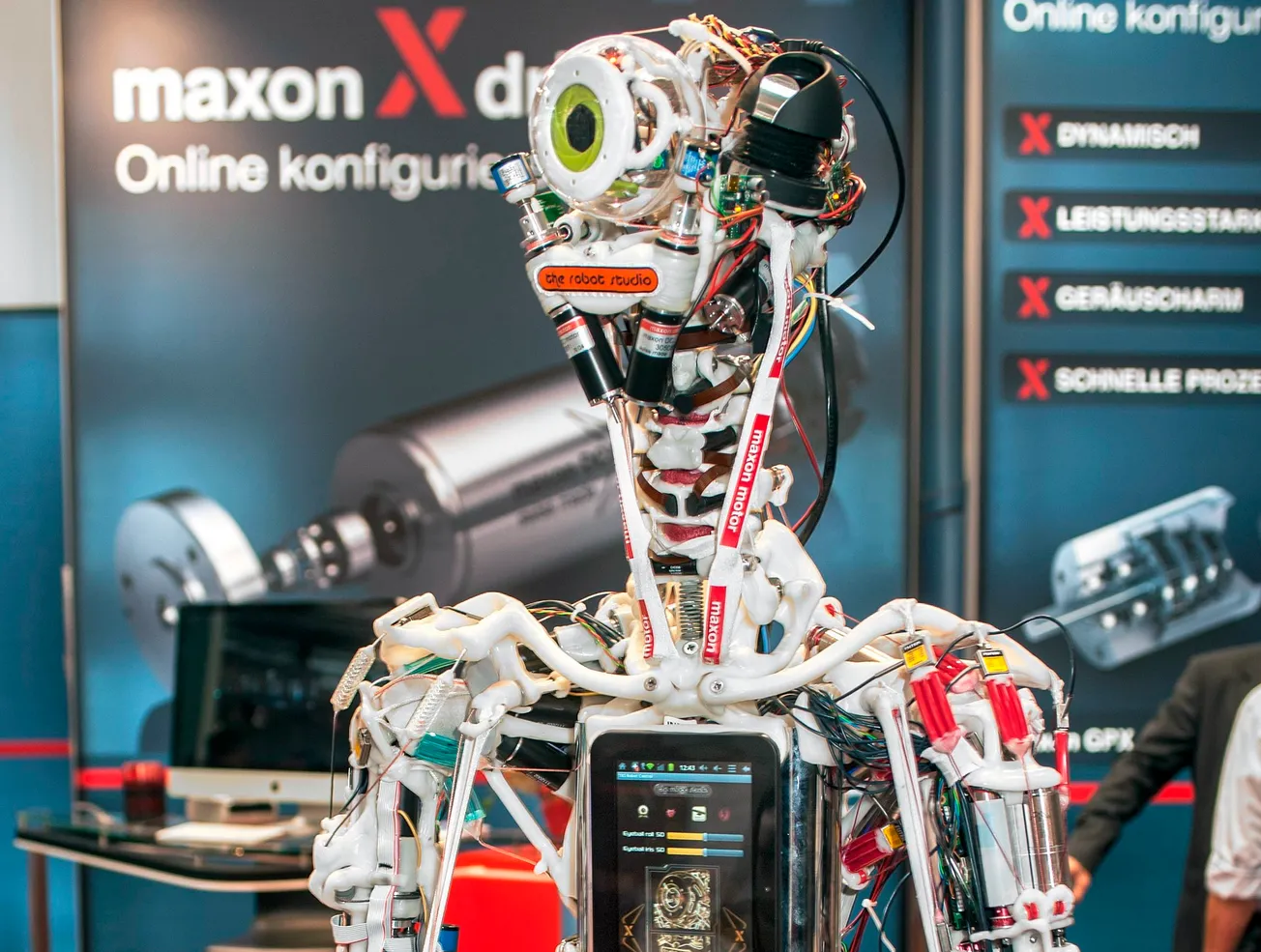 The Maxon humanoid robot developed by The Robot Studio, the former project of UMA Co-Founder Rob Knight.